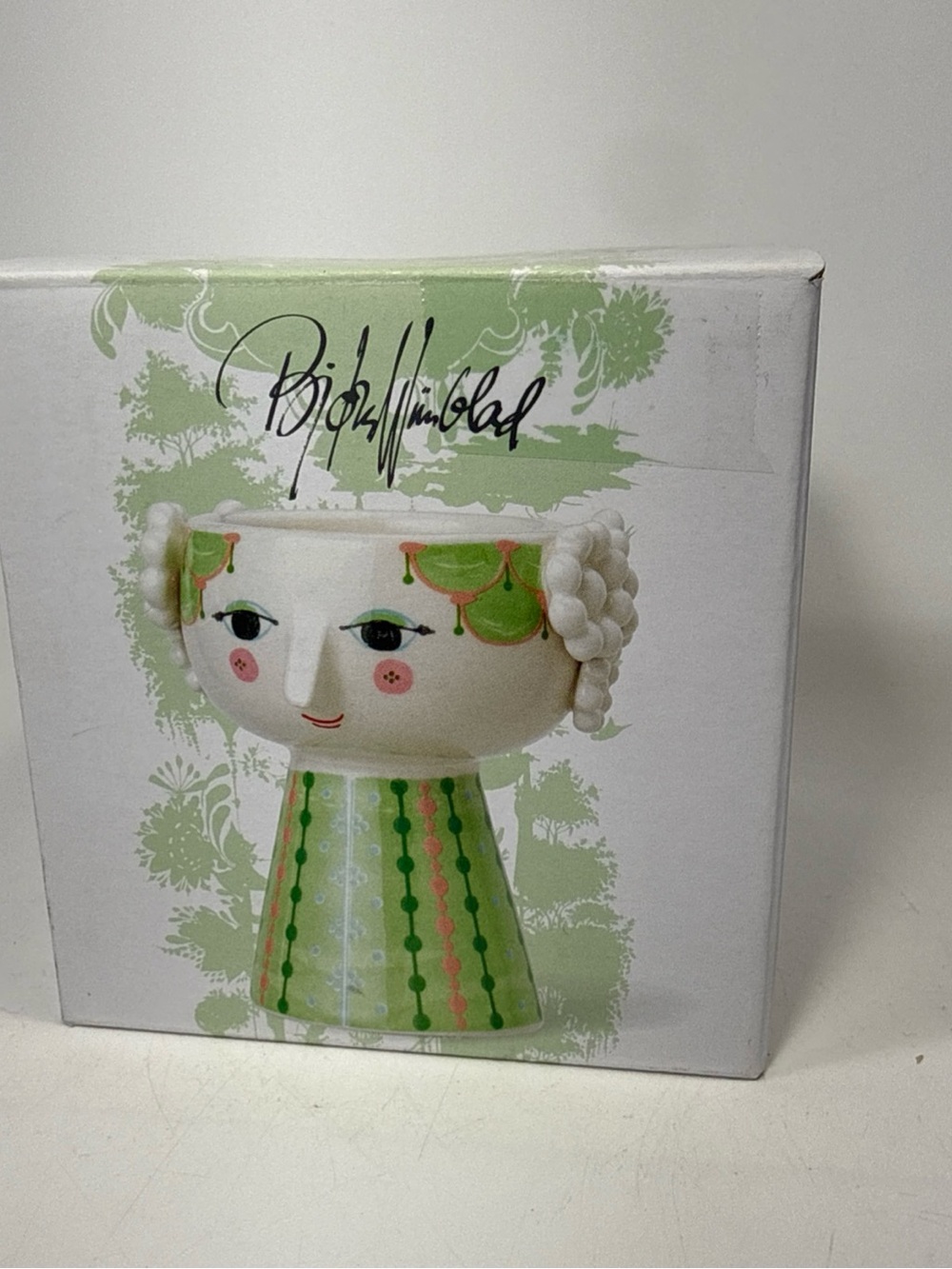 Bjorn Wiinblad Eva Green Ceramic designed in Denmark new in box